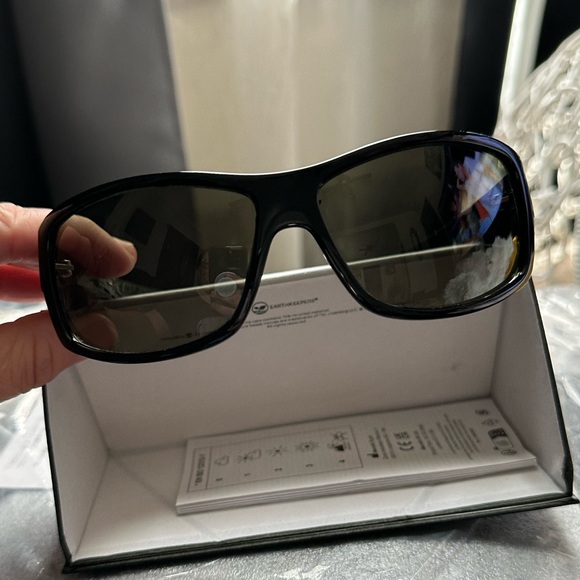 Timberland Sport Wrap Black Sunglasses Nwt - Picture 7 of 9